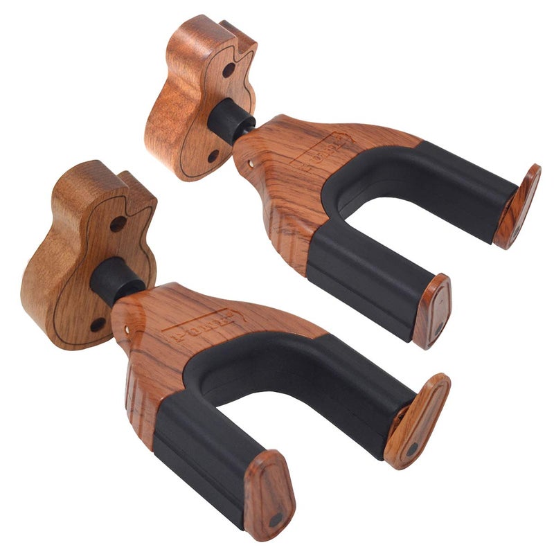 PUNK Guitar Wall Mount Guitar Hanger,Guitar Hook Guitar Stand,Auto Lock Guitar Wall Hanger,for Acoustic,Electric,Classical,Bass -2-pcs - Image 1